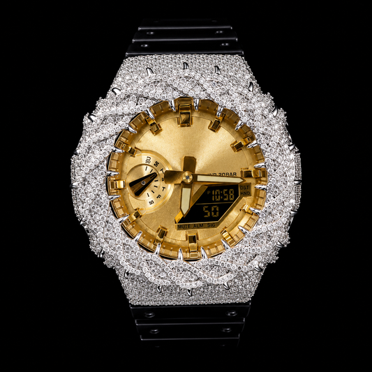 Boitier Casio G-Shock White Thorn Moissanite VVS1 - RichesWatch