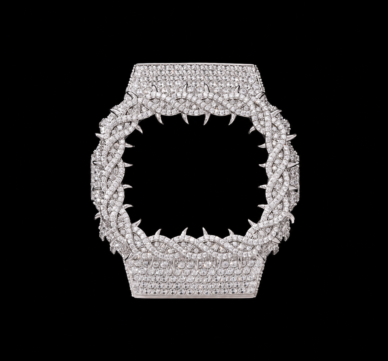 RichesWatch- Boitiers Casio G-Shock DW 5600 - Moissanite VVS1 Silver925