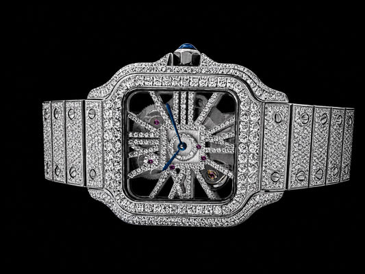 Skeleton Moissanite Full VVS1 Moissanite Quality AAA by RichesWatch