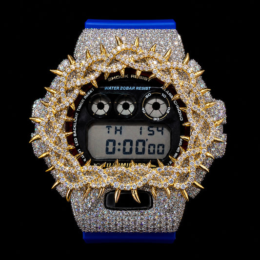 Boitier Casio G-Shock DW6900 VVS Gold White Moissanite VVS1
