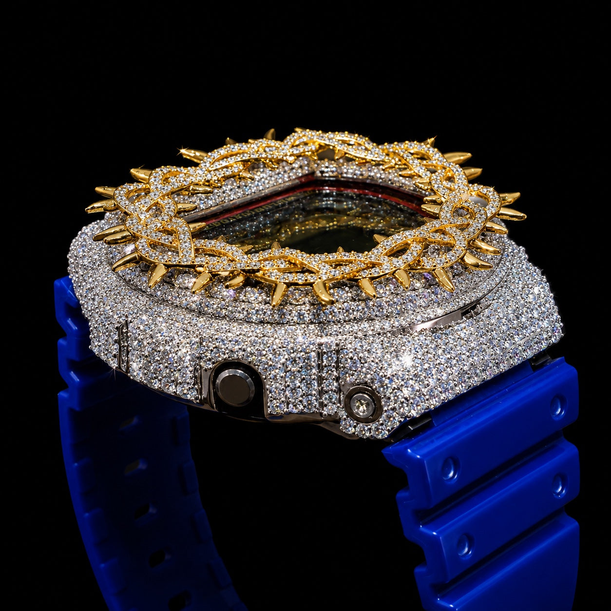 Boitier Casio G-Shock DW6900 VVS Gold White Moissanite VVS1