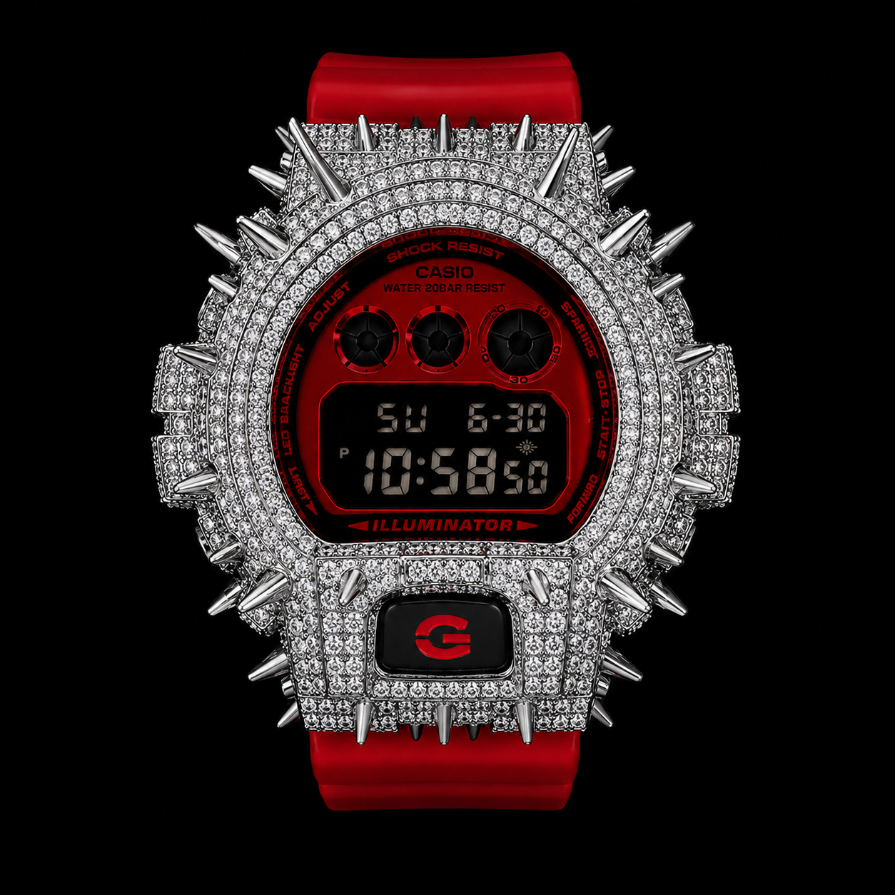 Boitier Casio G-Shock DW6900 Thorns VVS 1 Silver925